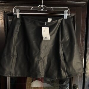 H&M Sleek Black Mini Skirt